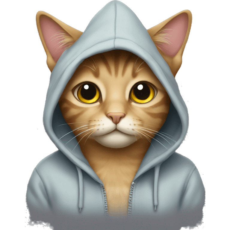 Cat in a hoodie emoji