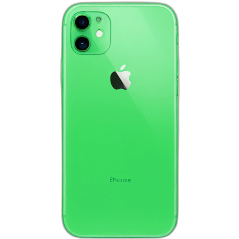 green iphone emoji