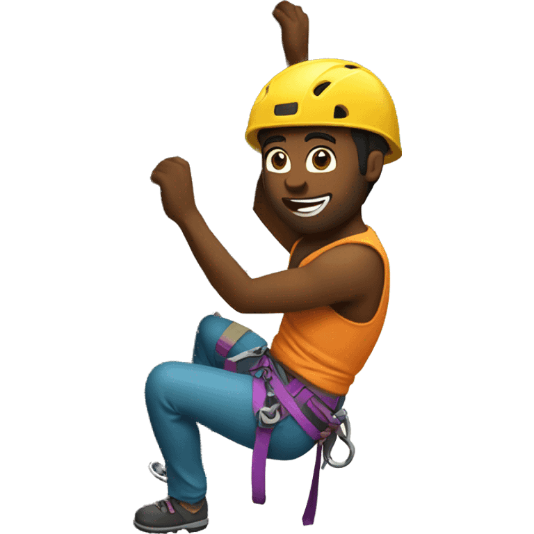 people rock climbing sport emoji