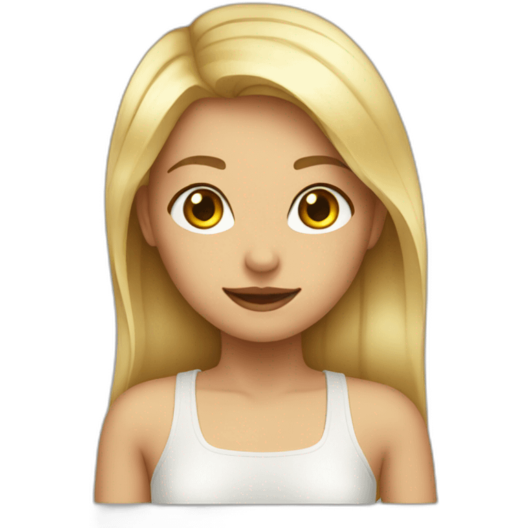 girl with transparent top emoji