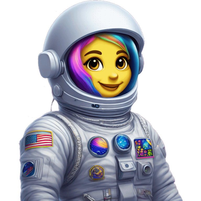 lisa frank in space emoji