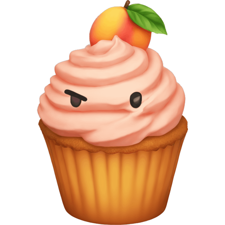 PEACH CUPCAKE emoji