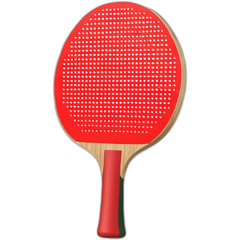 red Table Tennis Paddle emoji