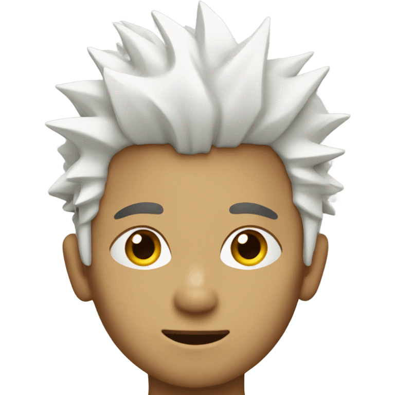 boy with white spikey hair emoji