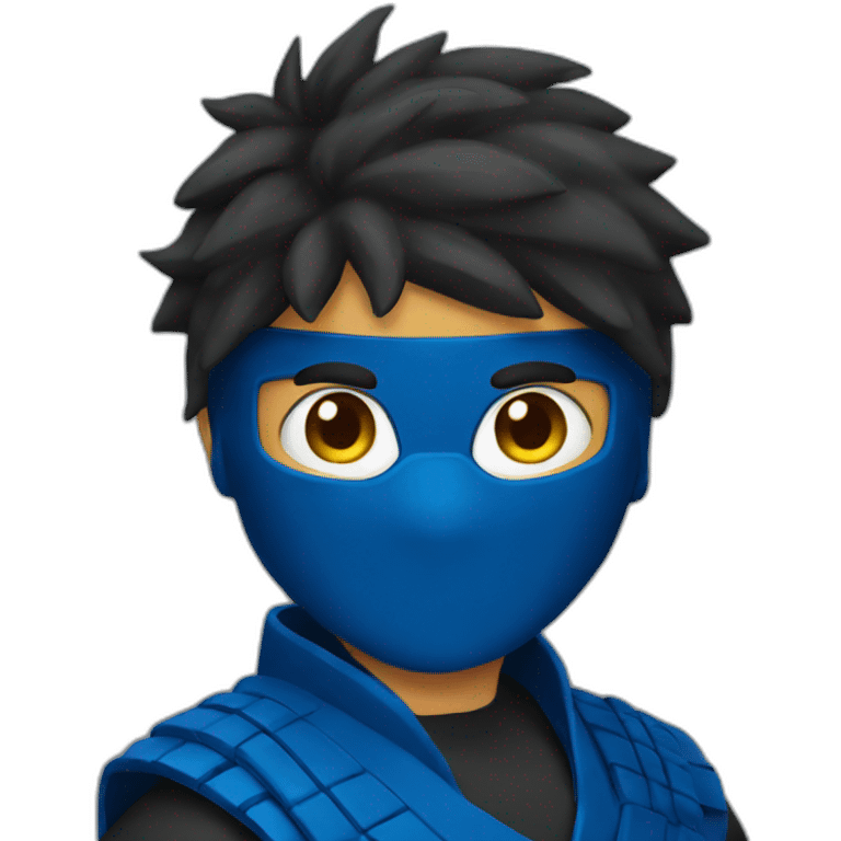 blue ninja emoji