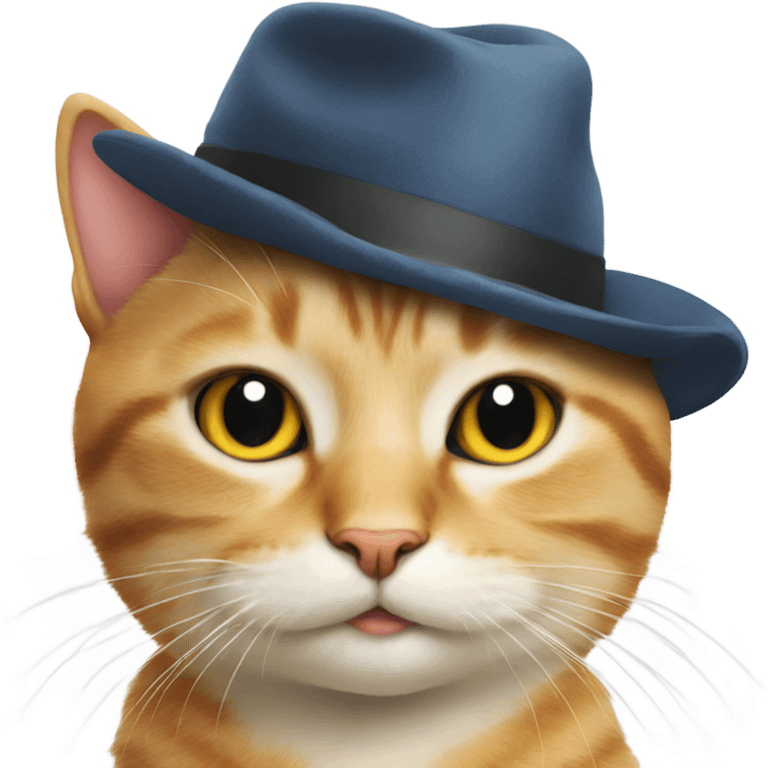 Cat with a hat emoji