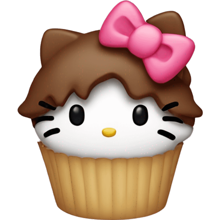 Hello kitty cupcake emoji