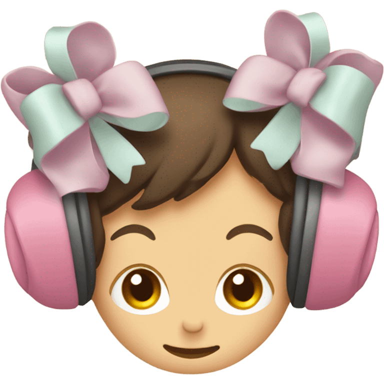 Earmuffs with bows emoji