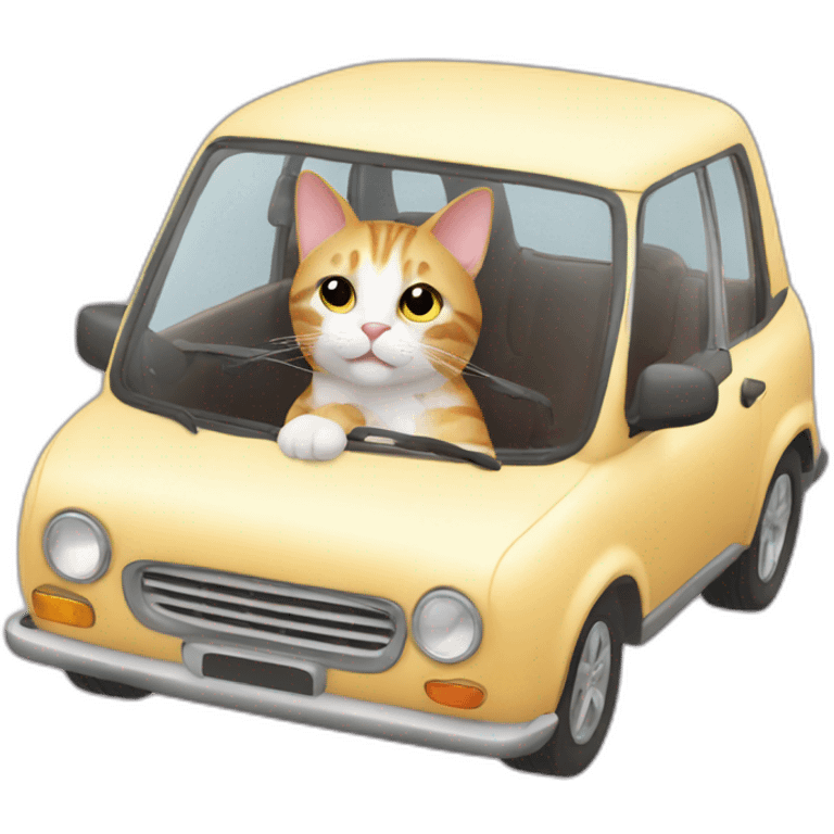 cat in car emoji