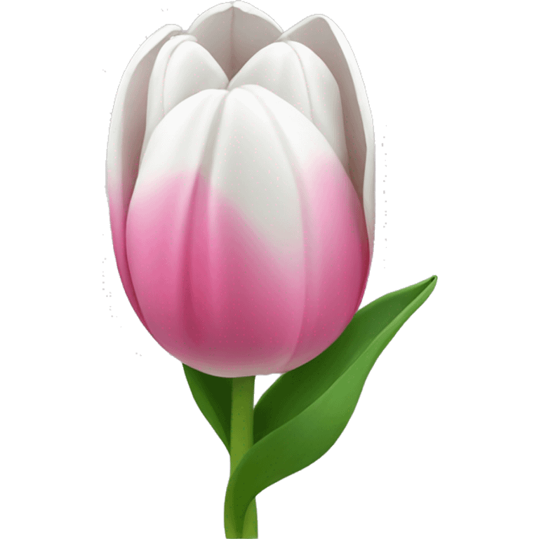 Pink and white tulips emoji