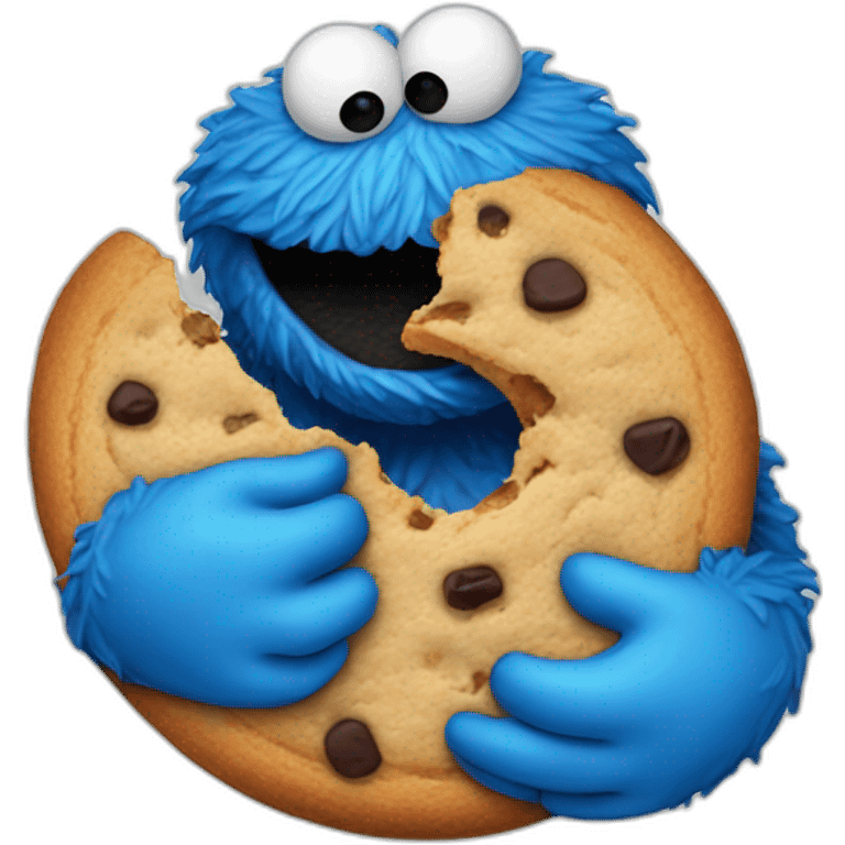 blue cookie monster emoji