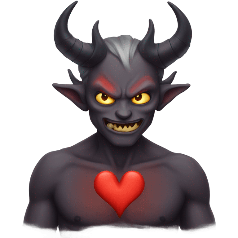 Heart demon emoji