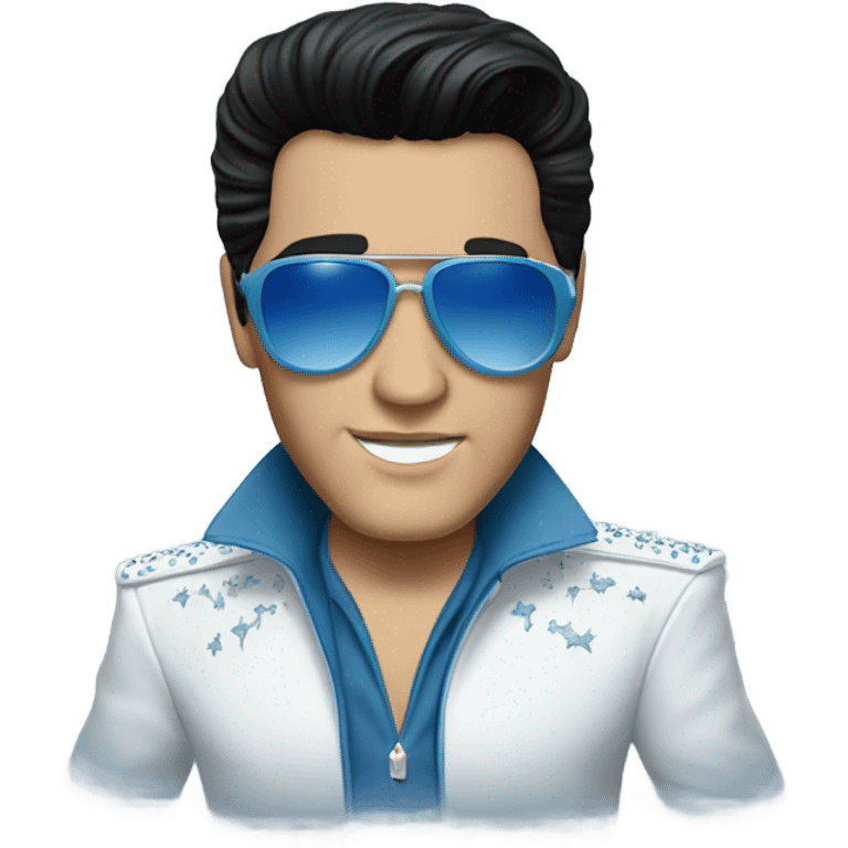 Blue Elvis  emoji