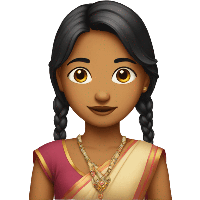 Young girl Indian  emoji