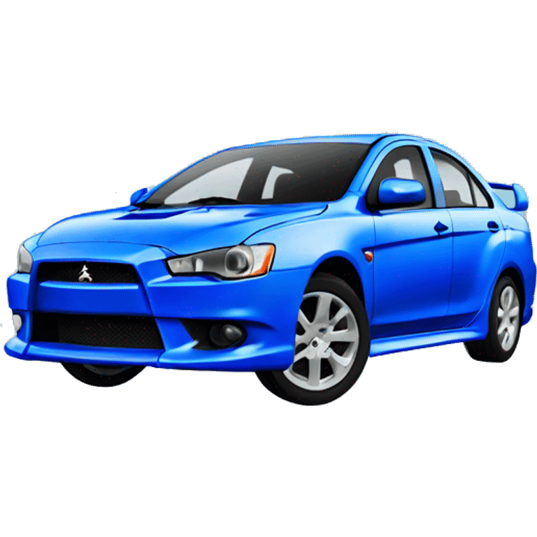 Blue Mitsubishi lancer  emoji