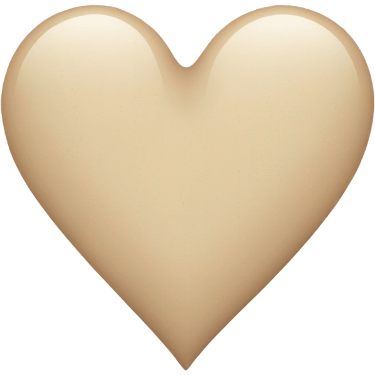 Beige heart  emoji