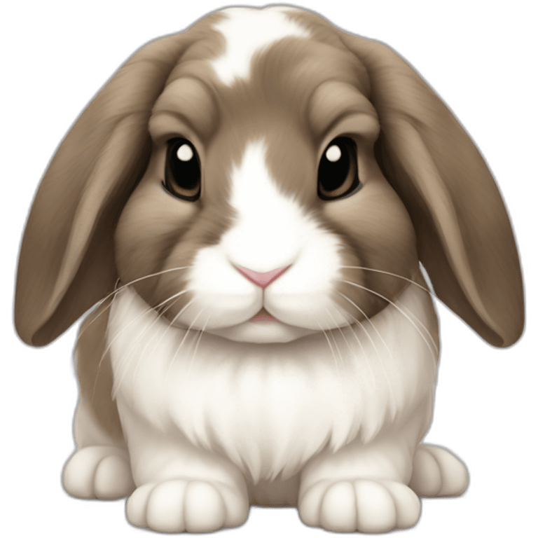 Mini lop bunny emoji