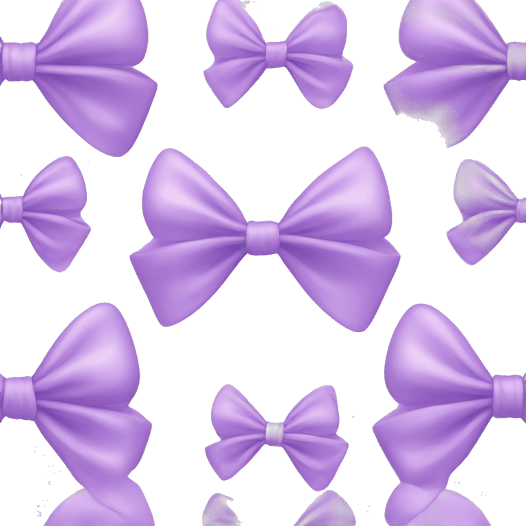 Bow glossy Pastel lilac-gradient emoji