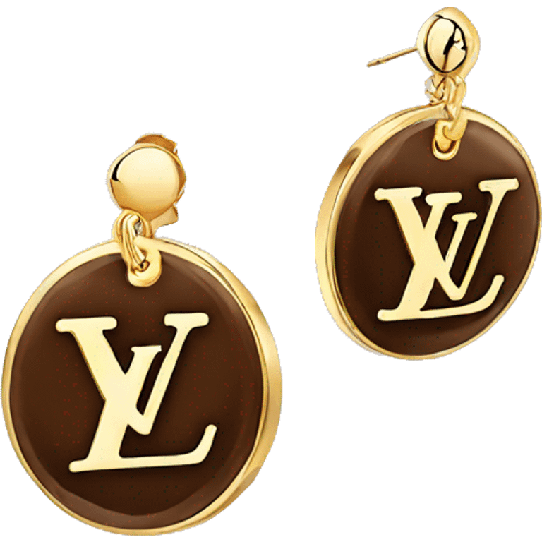 Louis Vuitton earrings  emoji