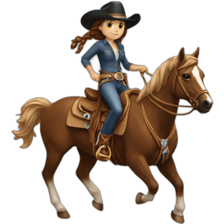 girl rodeo auburn lasso emoji