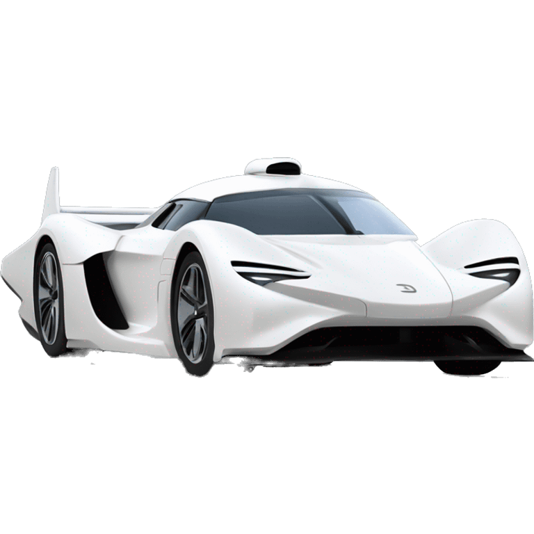 Aerodynamic Princess Leia super hypercar emoji