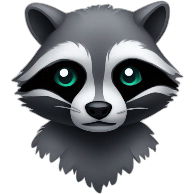 Spooky-raccoon emoji