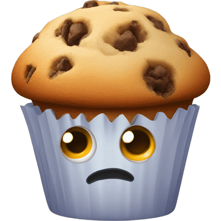 Confused muffin emoji