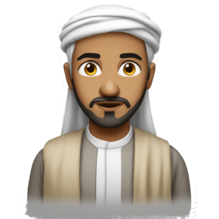 Serious Arab Muslim emoji