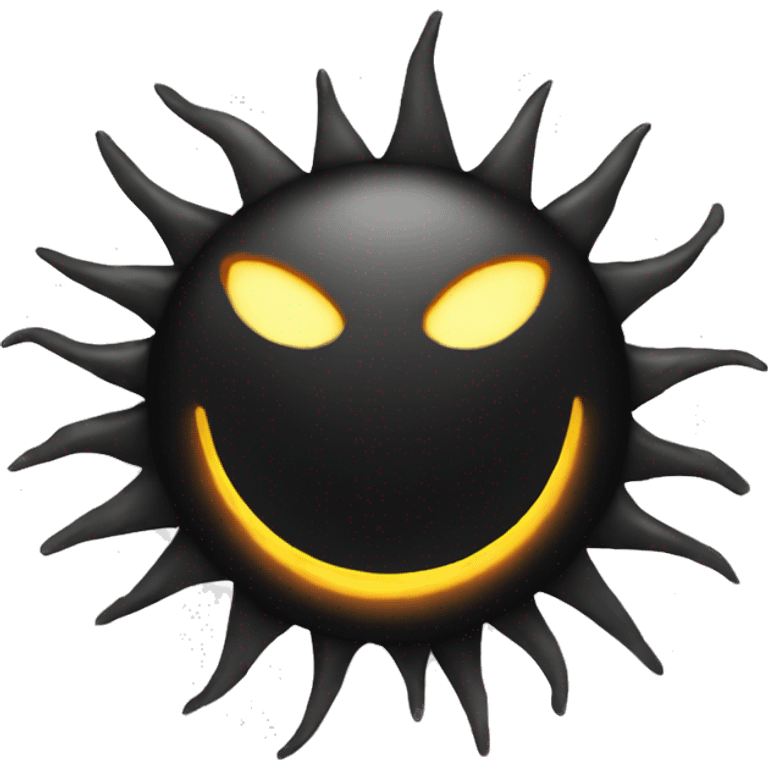 black sun emoji