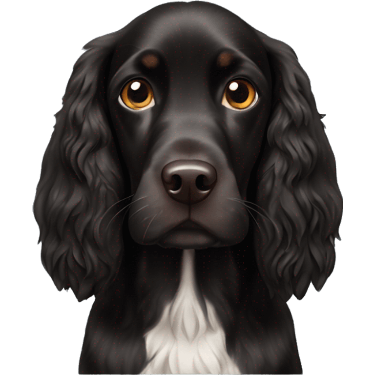 Black Field Spaniel  emoji