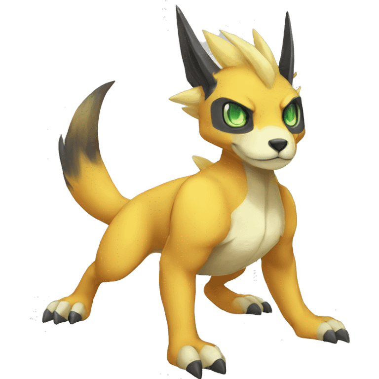 cute cool edgy Digimon-Fakemon-animal full body emoji