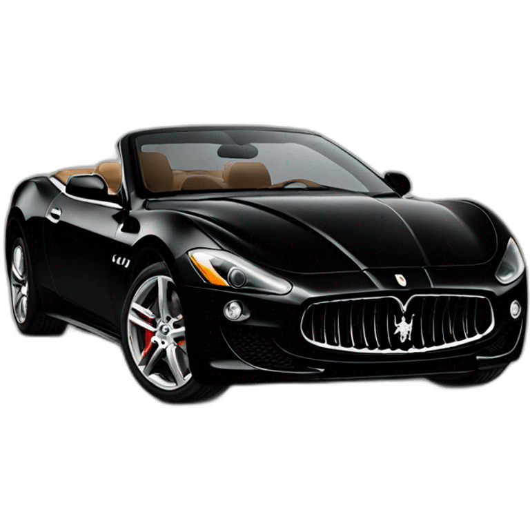 maserati black hard top emoji