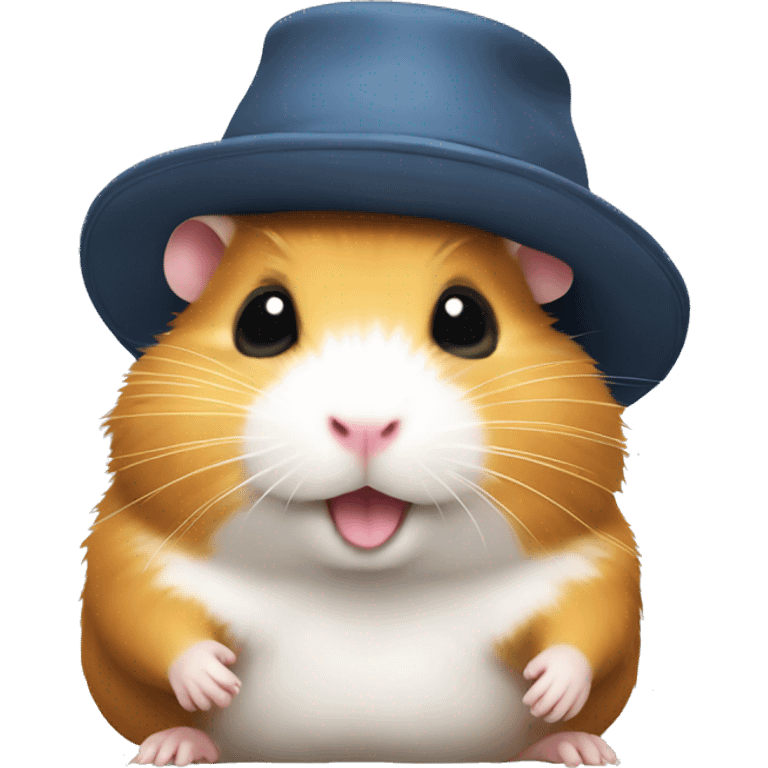 hamster with hat emoji