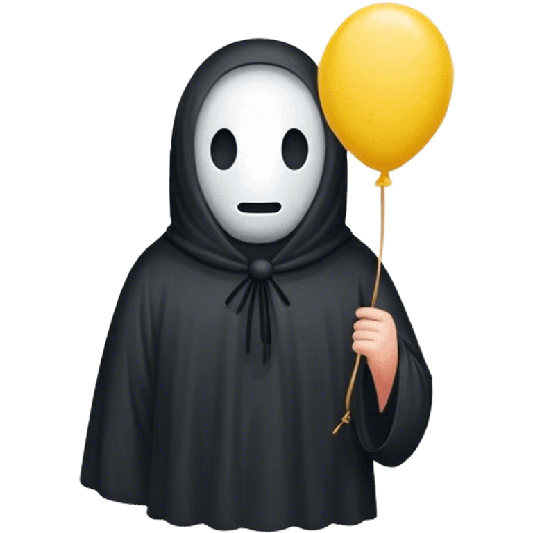 one yellow balloon no face emoji