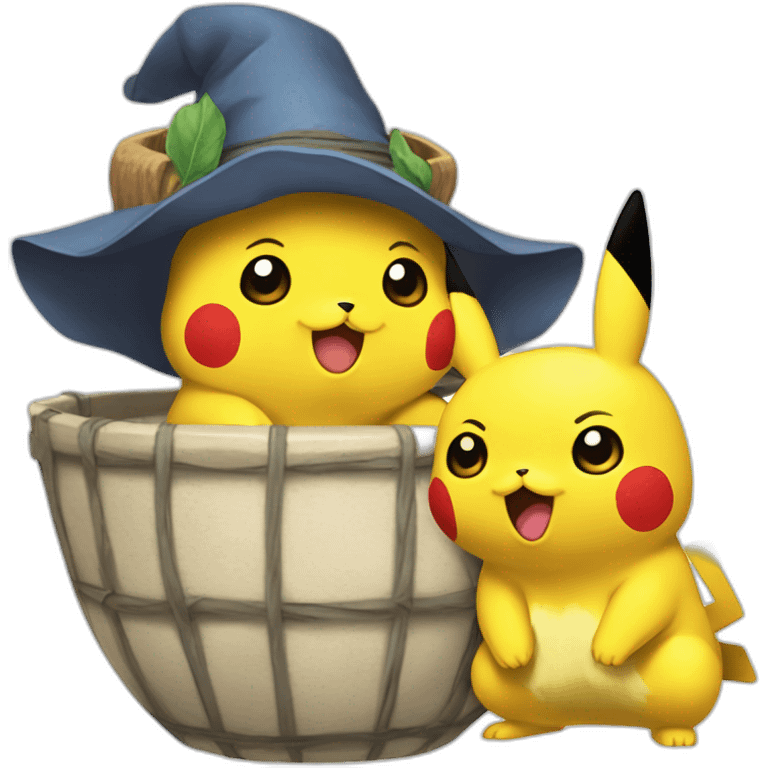 Croisement entre pikachu et salameche emoji