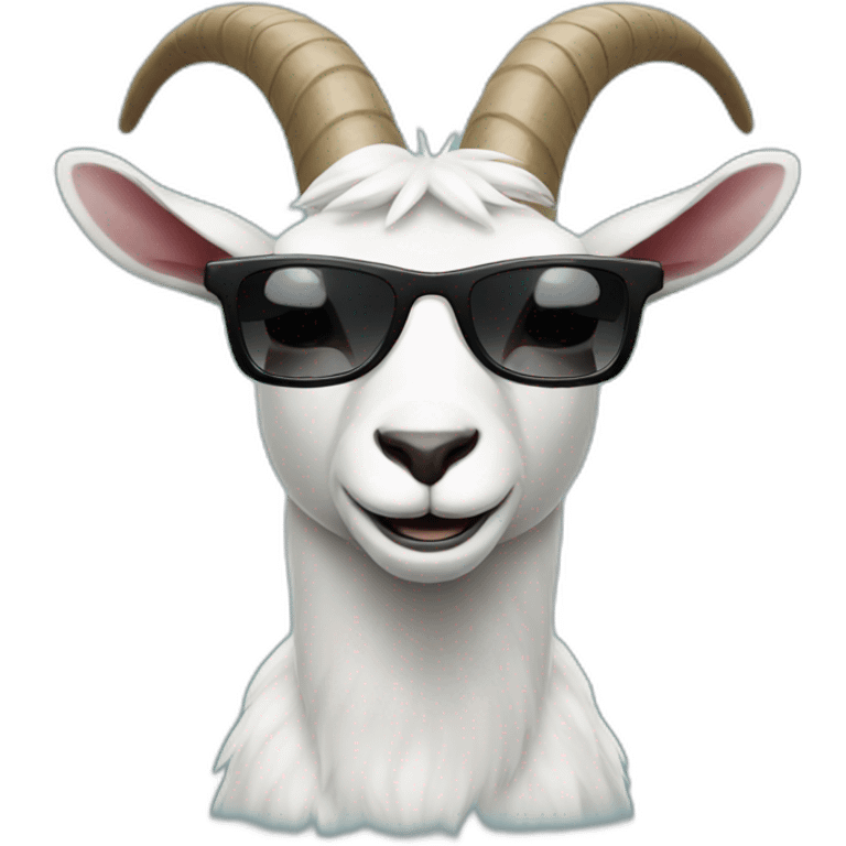 goat with sunglasses emoji