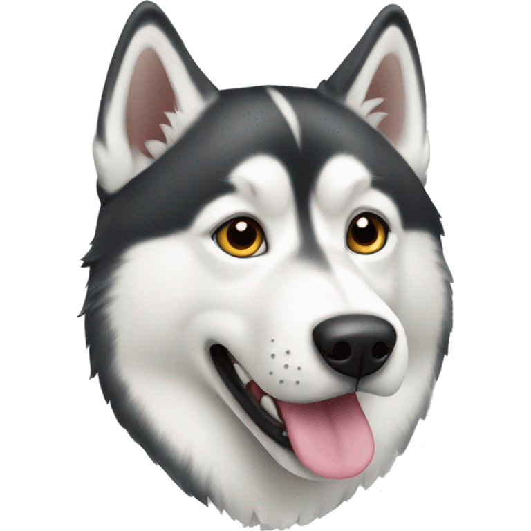 Siberian husky dog emoji