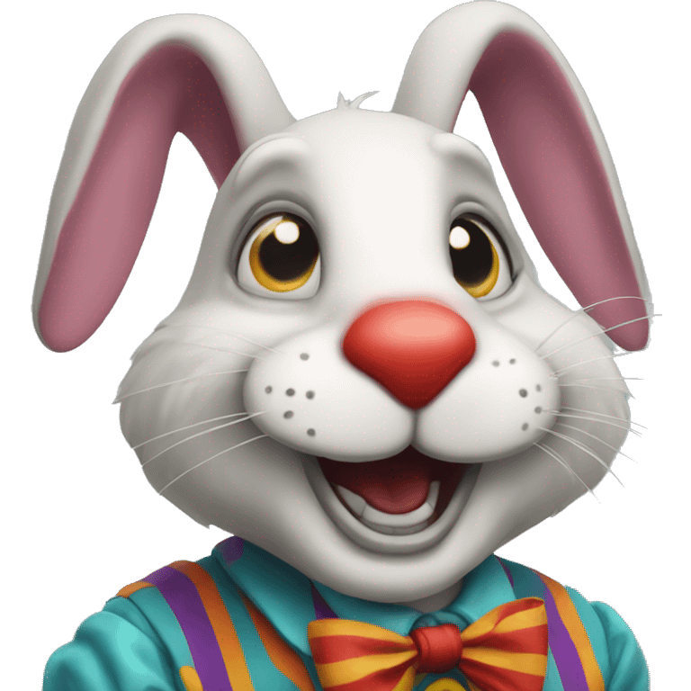 Clown rabbit emoji