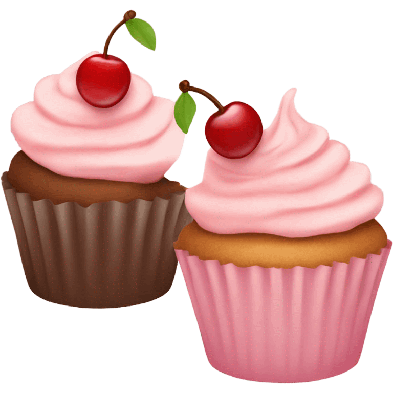 Cherry cupcake nude colours  emoji