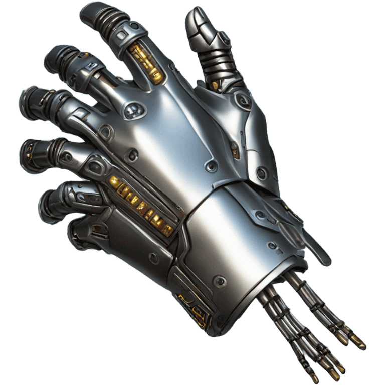 Cyberpunk Johhny silverhand metal whole arm emoji