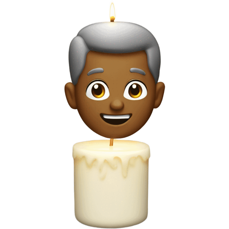 Jerry blossom candle with logo  emoji