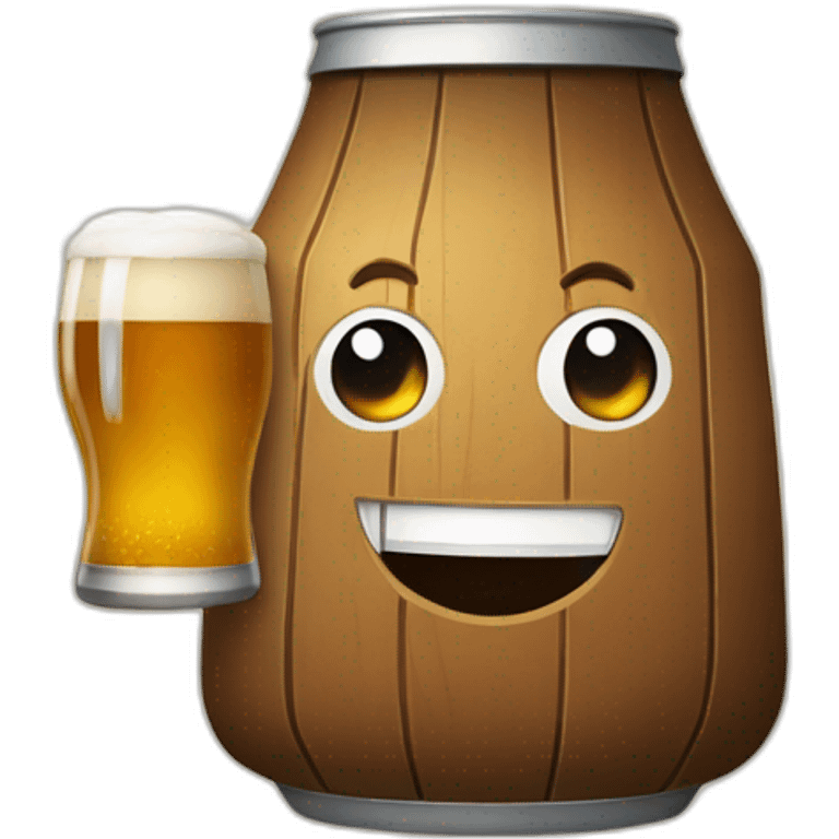 Chat qui bois une bière emoji