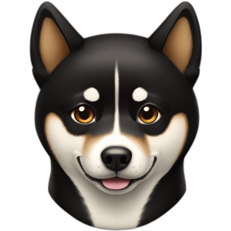 Black shiba inu emoji