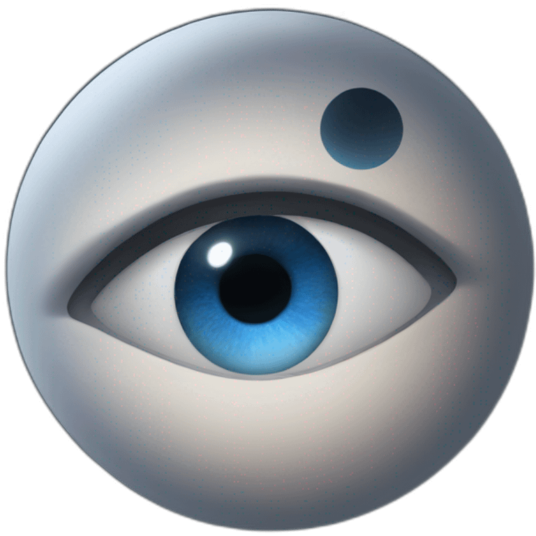 Eye and moon emoji