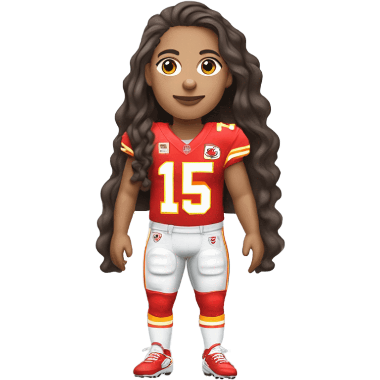 Patrick Mahomes as a girl emoji