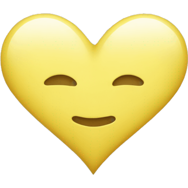 light yellow heart emoji