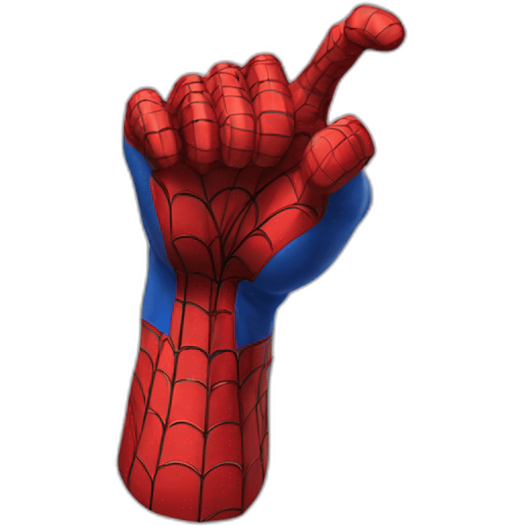 spider-man muscle hand emoji