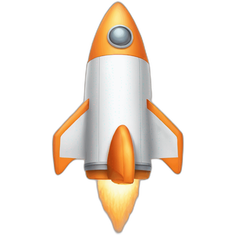 space-rocket-peach emoji