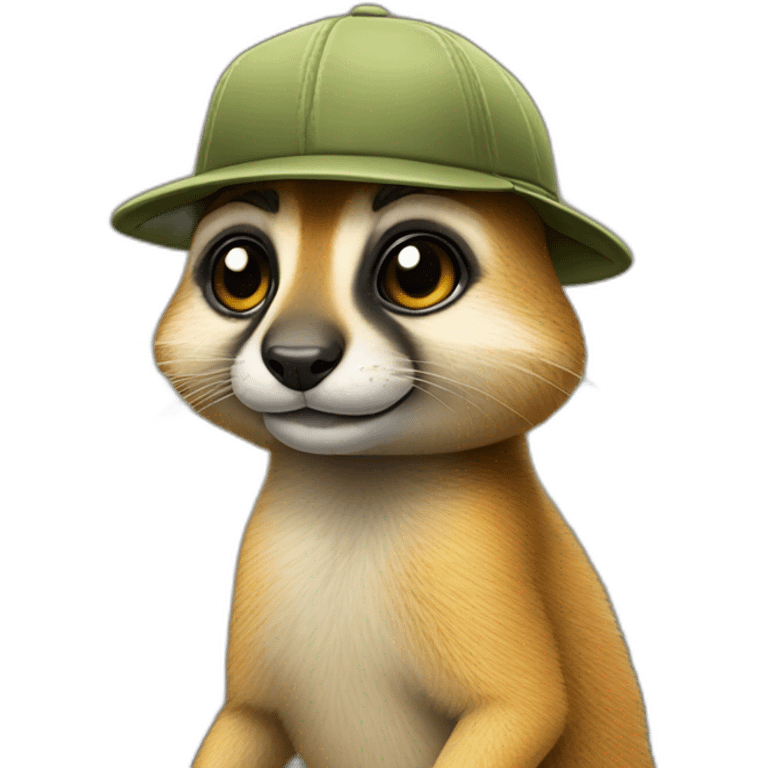 Suricate avec casquette emoji