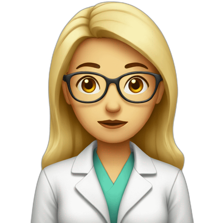 sad female scientist emoji